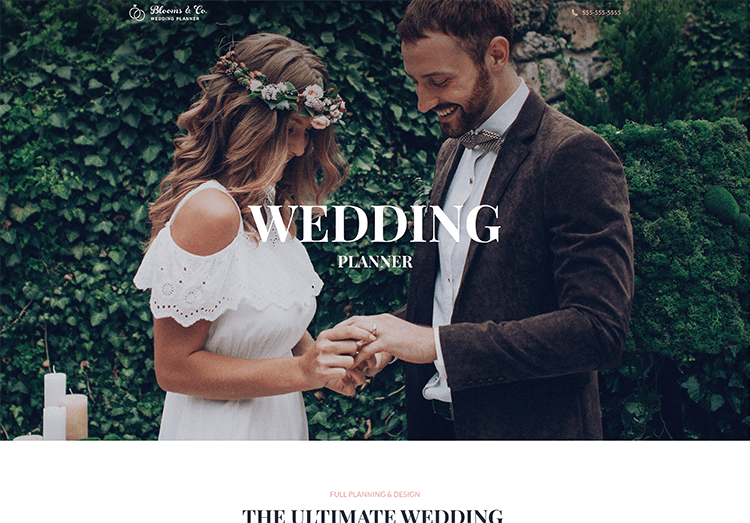 Couple exchanging rings at outdoor wedding ceremony