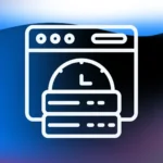 Website speed and server performance icon