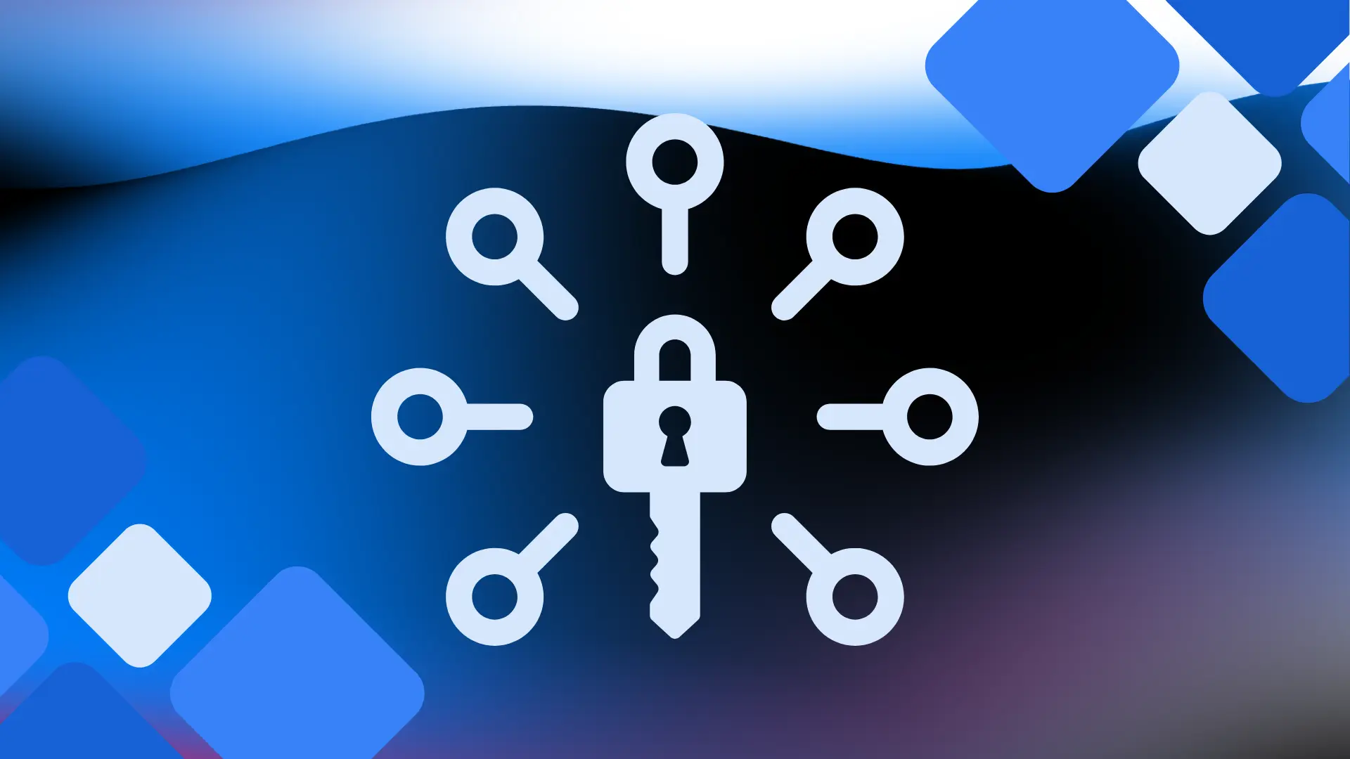Digital security key with connected network nodes